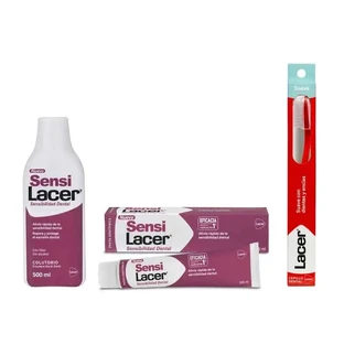 Lacer Sensilacer Sensitive Teeth Pack (ополіскувач для порожнини рота + зубна паста + зубна щітка)