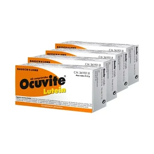 4 упаковки Bausch & Lomb Ocuvite Lutein 60 таблеток