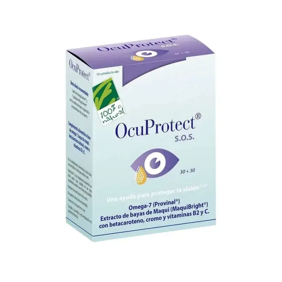 100%Natura Ocuprotect Omegaconfort7 + Maquiconfort , 30 капсул + 30 жемчужин: цены и характеристики