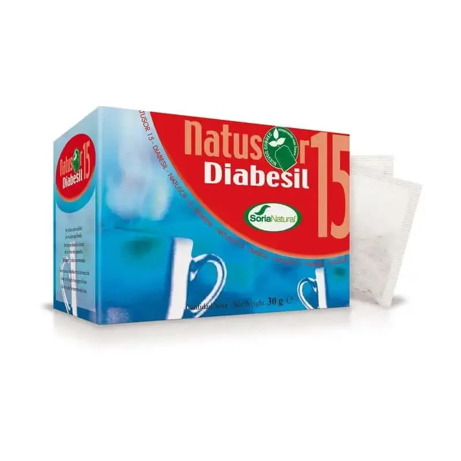 Soria Natural Natusor 15 Diabesil, 20 фильтров: цены и характеристики