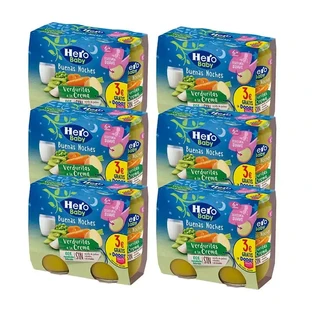 Hero Baby Pack Bn Jar Овочевий крем, 6 X 2X190 гр