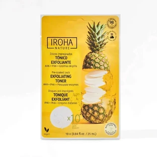 Iroha Nature Тонизирующие отшелушивающие скраб-диски, 10 шт.