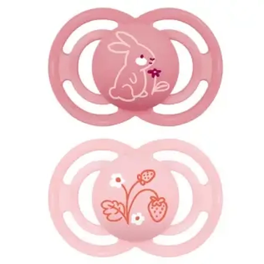 MAM Пустышка Perfect Silicone +16M Pink 2u: цены и характеристики