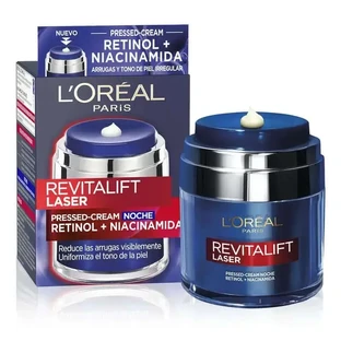 L'Oréal Paris Revitalift Laser Pressed Night Cream with retinol + niacidamide Single Dose Format, 50Ml