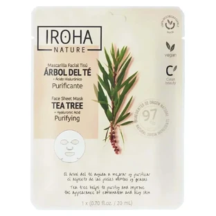 Iroha Nature Natural Extracts Tea Tree Purifying Facial Mask, 20 Ml