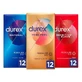 Упаковка презервативов Durex Original Natural Plus, 12 штук + Sensitive Soft, 12 штук + Real Feel, 12 штук