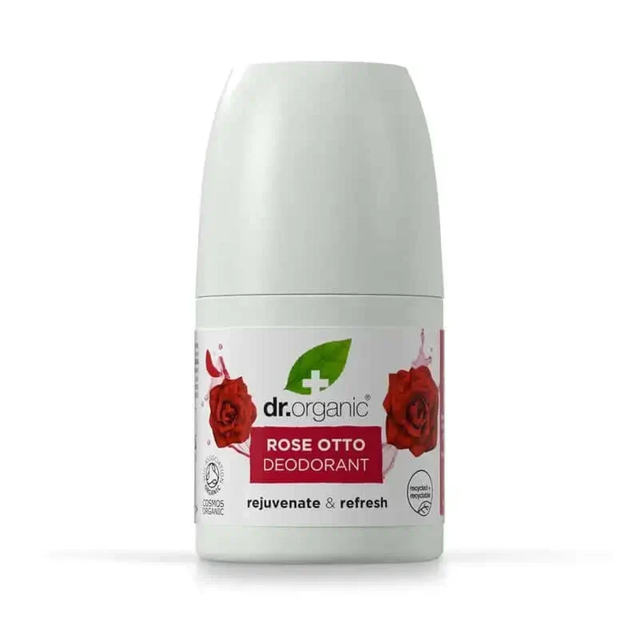 Дезодорант для зрілої шкіри Dr.Organic Rosa Damascena, 50 мл: ціни та характеристики