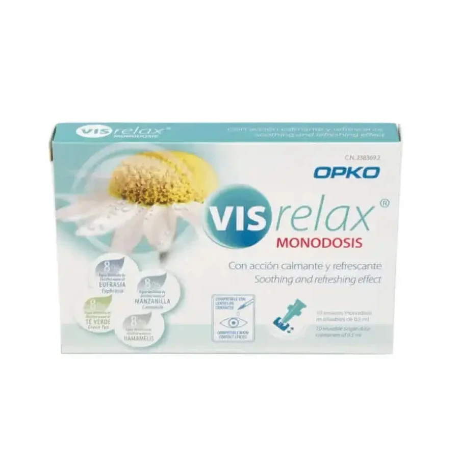 Opko Vis Relax стерильные глазные капли 10 разовых доз: цены и характеристики