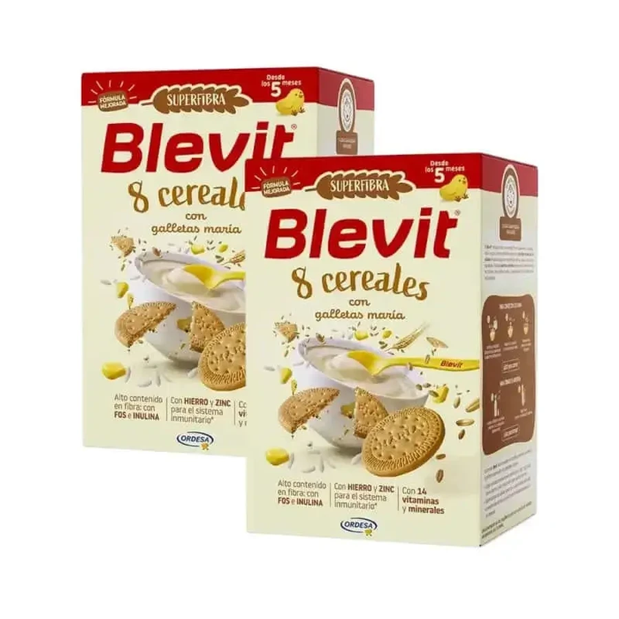 Blevit Дитяче харчування Superfibra 8 Каші та печиво, 2Х500 гр: ціни та характеристики