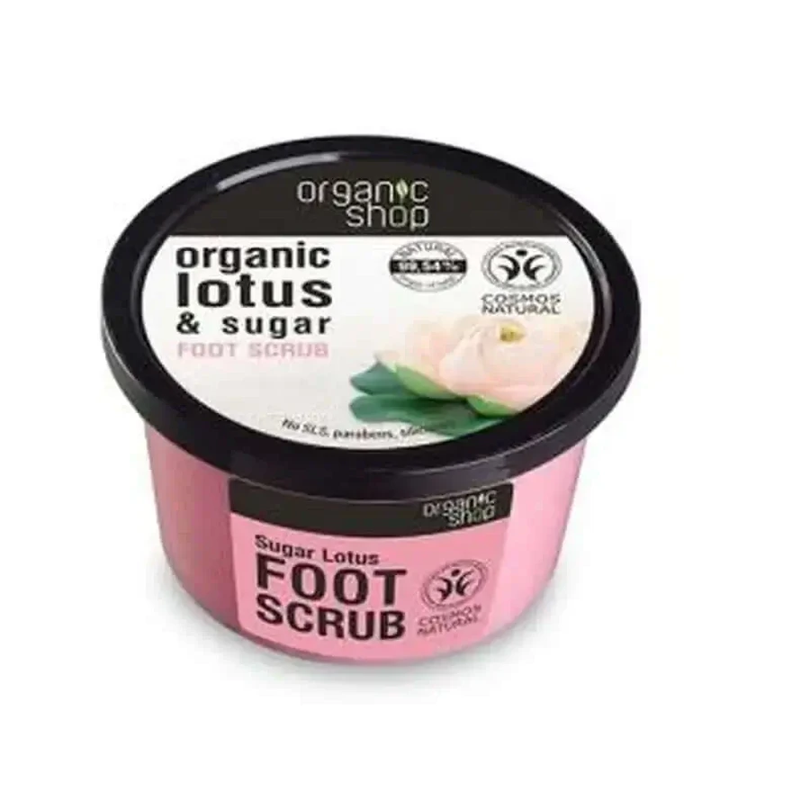 Organic Shop Сахарный скраб для ног Lotus Лотос 250 мл.: цены и характеристики