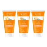 Avene Сонцезахисний крем для чутливої шкіри SPF 50+ кольоровий, 3 x 50 мл