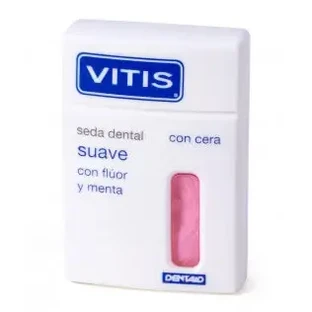 Зубна нитка Vitis Soft з фтором та м'ятою, 50 м