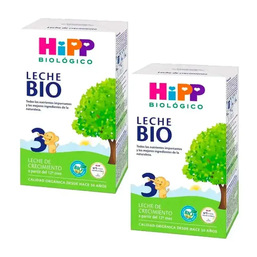 Hipp Organic Молоко для зростаючих дітей 3, упаковка 2 х 500 г: ціни та характеристики