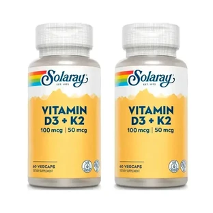 Solaray Vitamin D3 & K2 Pack 2 x 60 капсул