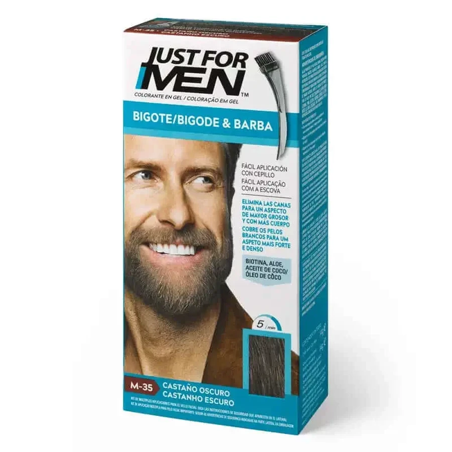 Just For Men Темно-коричневі вуса та борода: ціни та характеристики