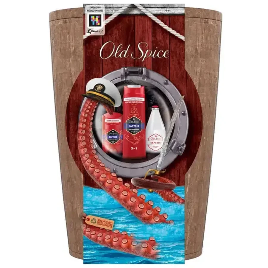 Подарунковий набір Old Spice Captain Barrel з гелем для душу: ціни та характеристики