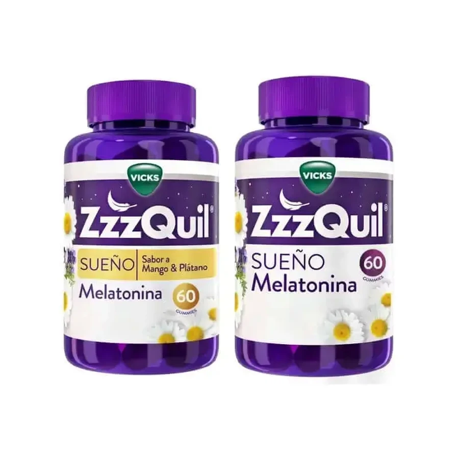 ZzzQuil Melatonin Original Мелатонін + смак манго, упаковка жувальних гумок 2х60 шт.: ціни та характеристики