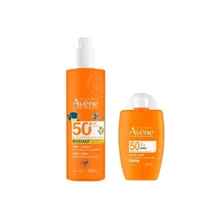 Avene Ультраневидимий флюїд Spf50 50 мл + Сімейний спрей Spf50+ 400 мл