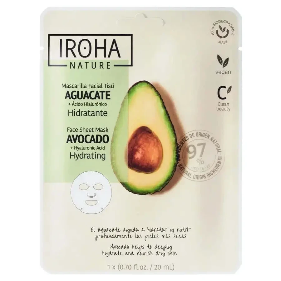 Iroha Nature Natural Extracts Avocado Moisturising Mask 20 ml: цены и характеристики