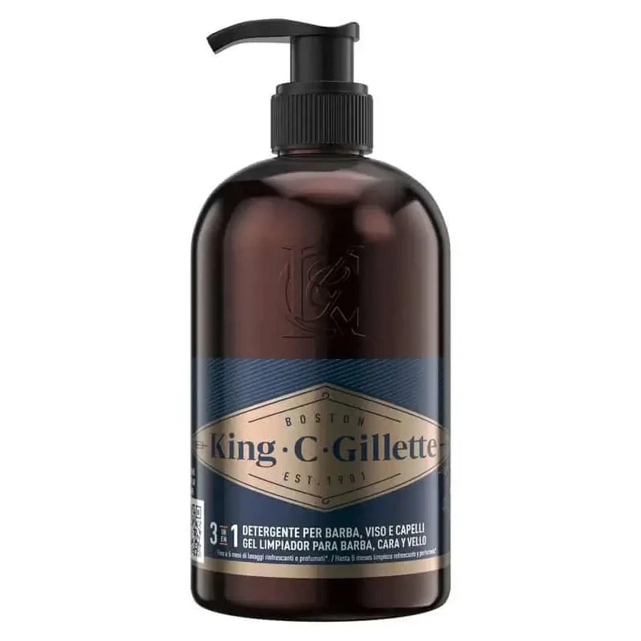 Гель для лица и бороды Gillette King C., 350 мл: цены и характеристики