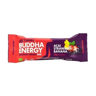 Енергетичний батончик Iswari Buddha Strawberry & Banana Açai, 47 г