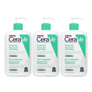 CeraVe Пенящийся очищающий гель, упаковка 3 x 473 мл