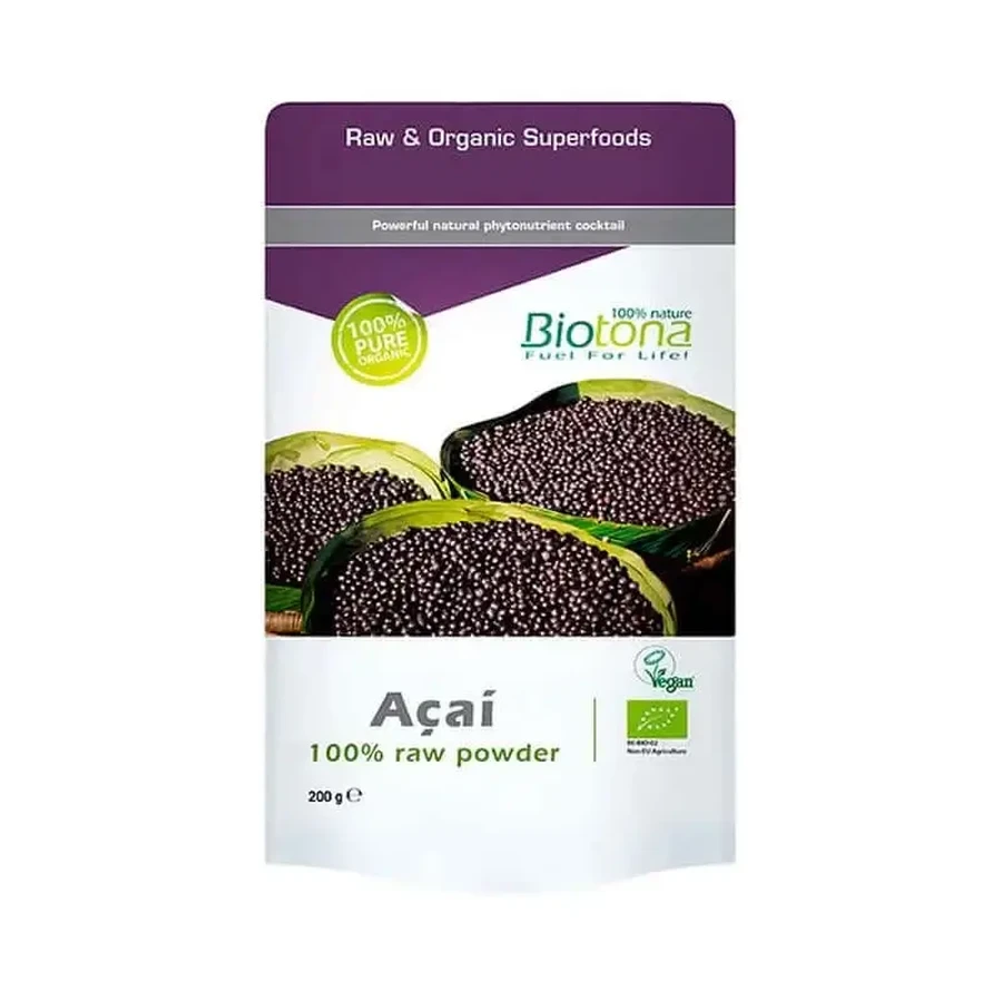 Biotona Acai Powder Acai Raw Power, 200 гр.: цены и характеристики