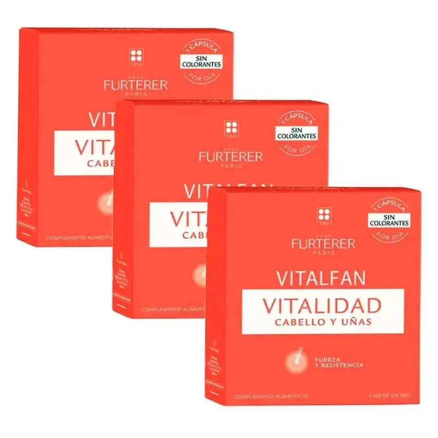 Rene Furterer Vitalfan Vitality Hair & Nails, 3 x 30 капсул в упаковці: ціни та характеристики