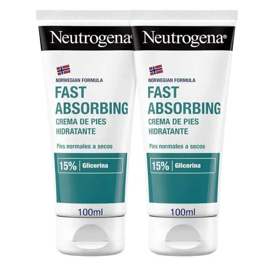 Neutrogena Увлажняющий крем для ног с мгновенным впитыванием 2х100 мл: цены и характеристики