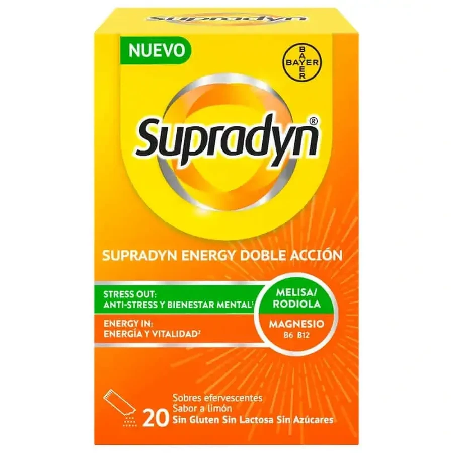 Supradyn Energy Double Action, 20 пакетиков: цены и характеристики