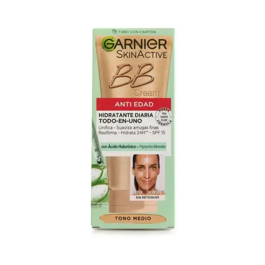 Garnier Skinactive Bb Антивіковий крем середнього тону. Зволожуючий крем "Все в одному" з колірним фільтром Spf15, 50 мл: ціни та характеристики