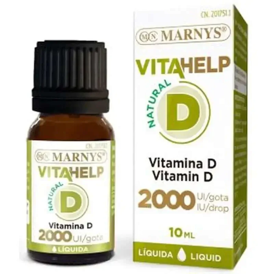 Marnys Vitahelp Витамин D 2000Ui жидкий 10 мл.: цены и характеристики