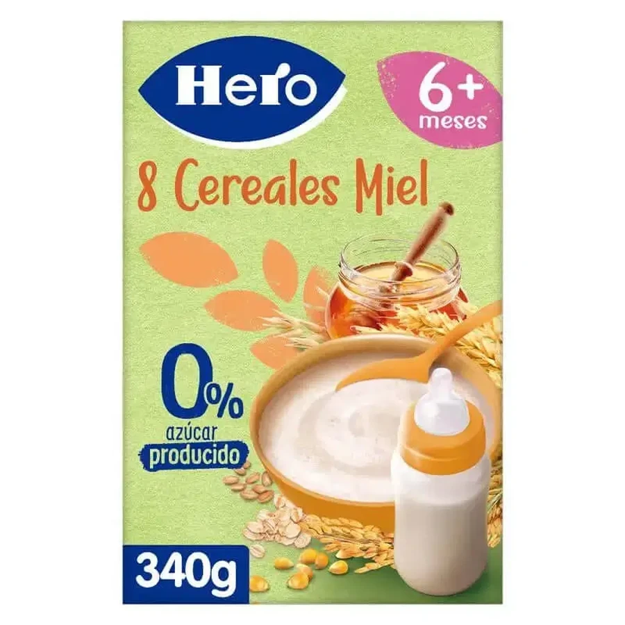 Hero Baby Cereal 8 злаків з медом 340 г: ціни та характеристики