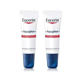 Eucerin Aquaphor Sos Регенеруючий крем для губ, упаковка 2 х 10 мл