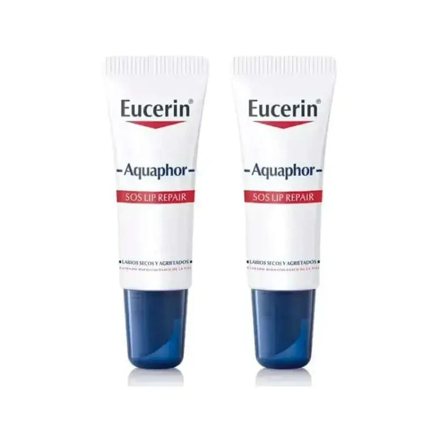 Eucerin Аквафор Sos Регенерирующий уход для губ, упаковка 2 x 10 мл: цены и характеристики