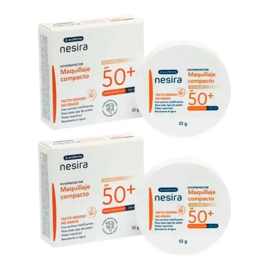 Acofar Derm Make-up Compact SPF 50+ 2 x 10 гр.: цены и характеристики