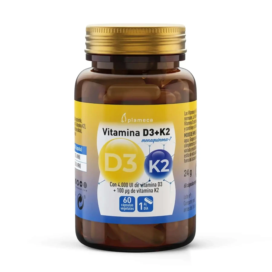 Plameca Вітамін D3 + K2, 60 капсул: ціни та характеристики