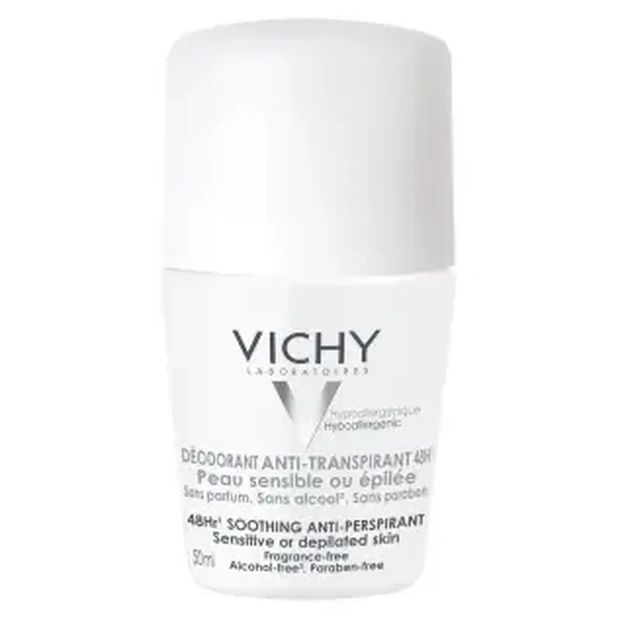 Дезодорант-антиперспірант Vichy 48 годин для чутливої або депілірованої шкіри рулонний 50 мл: ціни та характеристики