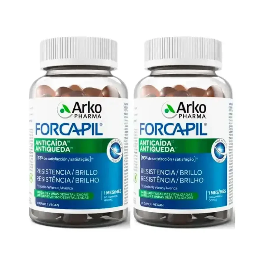 Arkopharma Forcapil против выпадения волос, упаковка 2 x 60 жевательных резинок: цены и характеристики