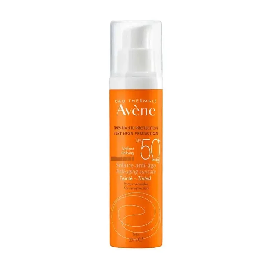 Avene Антивозрастной солнцезащитный крем SPF 50+ с цветом 50 мл: цены и характеристики