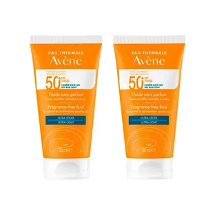 Avène Сонцезахисний флюїд без запаху SPF 50+, 2х50 мл