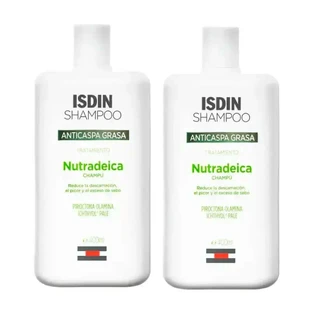 Isdin Nutradeica против перхоти жирная, упаковка 2 х 400 мл