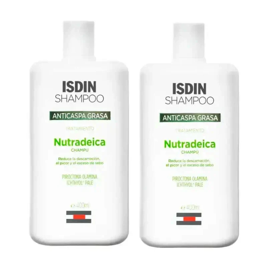 Isdin Nutradeica против перхоти жирная, упаковка 2 х 400 мл: цены и характеристики