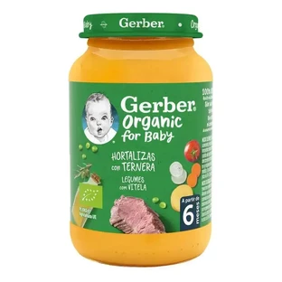 Gerber Органические овощи из телятины, 190 г