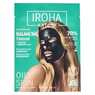 Iroha Nature Balancing Face Mask - Charcoal , 23 мл