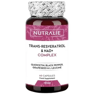 Nutralie Trans Resveratrol & Nad+ Complex with Quercetin + Piperine, 60 капсул