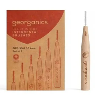 Міжзубна щітка Georganics з деревини бука 0