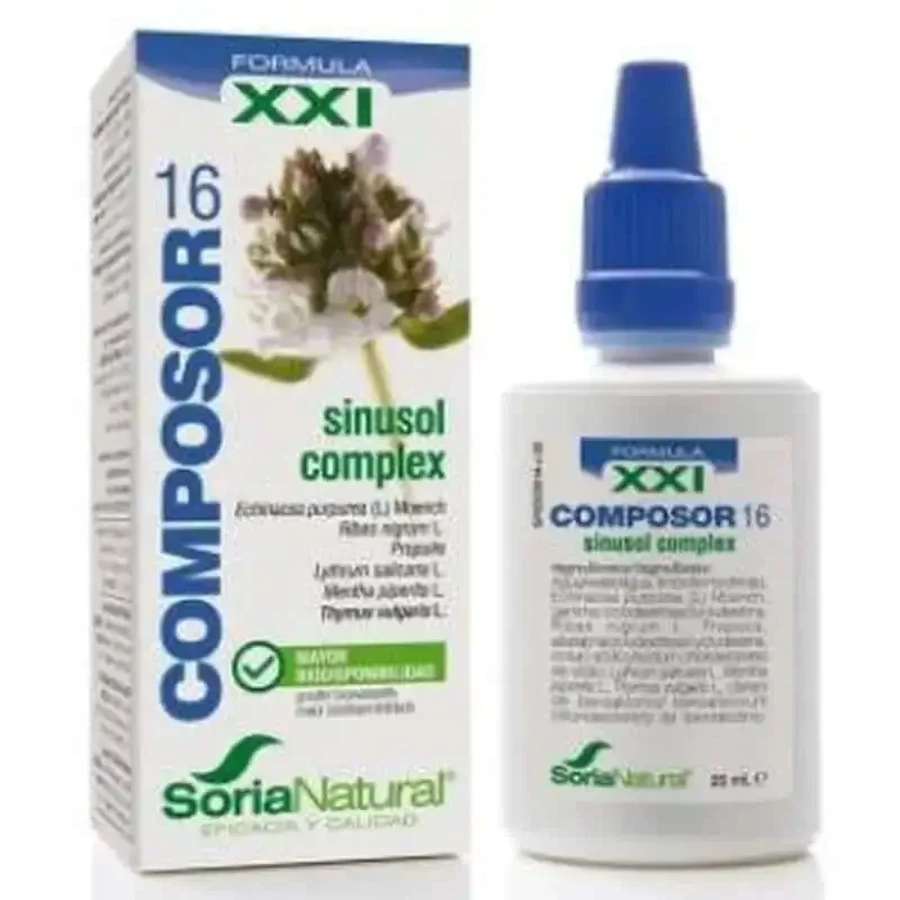 Soria Natural Composor 16 Sinusol Complex Xxi 25Ml.: цены и характеристики