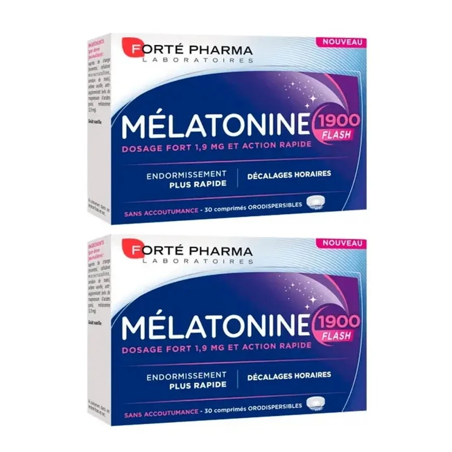 Forté Pharma Duplo Melatonin Flash 1900 2 x 30 таблеток: цены и характеристики