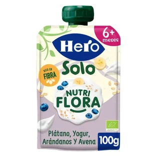 Hero Baby Solo Nutriflora Саше Банан, йогурт, чорниця та овес 100 г